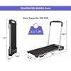 2 in 1 Under Desk Treadmill - 2.5 HP Folding Treadmill for Home; Installation-Free Foldable Treadmill Compact Electric Running Machine; Remote Control