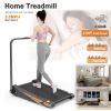 Under Desk Walking Pad, Treadmill 8% Incline 2.5HP 280LBS with Remote Control