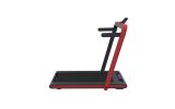 2 in 1 Under Desk Treadmill, 2.5HP Folding Electric Treadmill Walking Jogging Machine for Home Office with Remote Control, Red