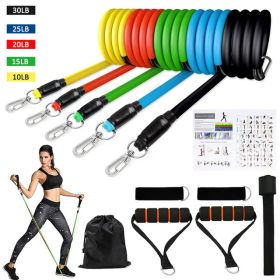 Family Exercise Resistance Belt Set (Option: SET A100LB11PCS)