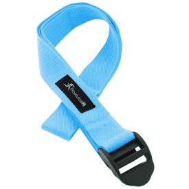 Cinch Buckle Yoga Strap (Color: Aqua, size: aqua Strap)