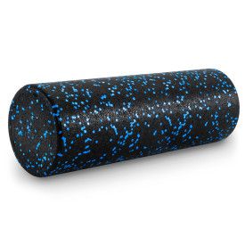 High Density Speckled Foam Roller 18x6-in (Color: Black/Blue)