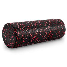 High Density Speckled Foam Roller 18x6-in (Color: Black/Red)