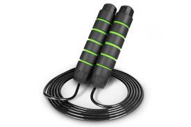 Speed Jump Rope with Foam Handles (Color: Green)