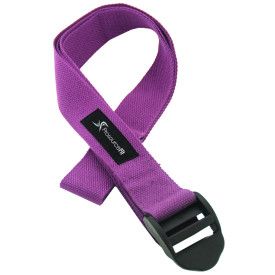 Cinch Buckle Yoga Strap (Color: Purple, size: purple Strap)