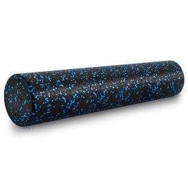 High Density Speckled Foam Roller 36x6-in (Color: Black/Blue)